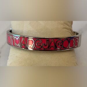Marc Jacobs Pink and Silver Bangle Bracelet